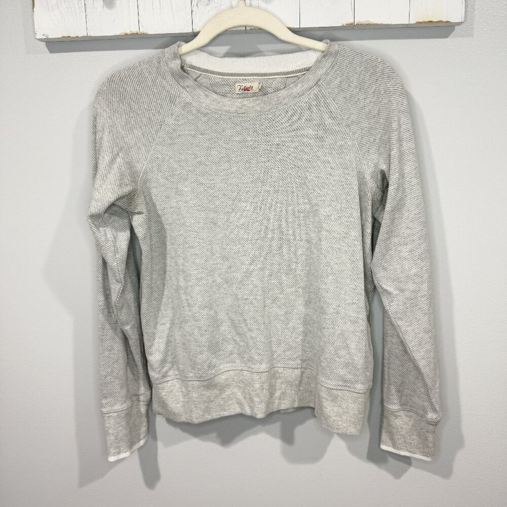 Faherty Legend Crew Sweater Light Heather Gray Size XS